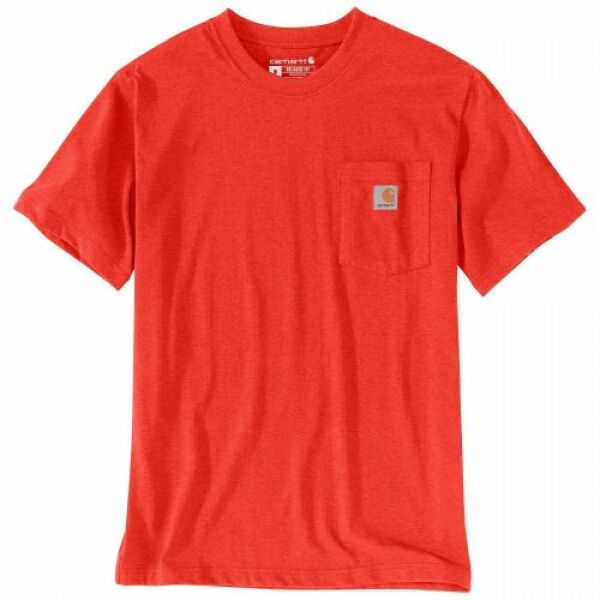 Tee-shirt de travail avec poche Carhartt rouge