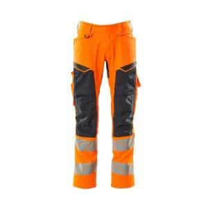 Pantalon de travail haute visibilité avec poches genouillères Mascot